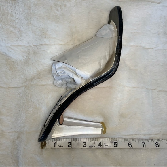 SASHA LONDON VINTAGE…CLEAR/BLACK MADE IN SPAIN…9 M EUC - Picture 10 of 11